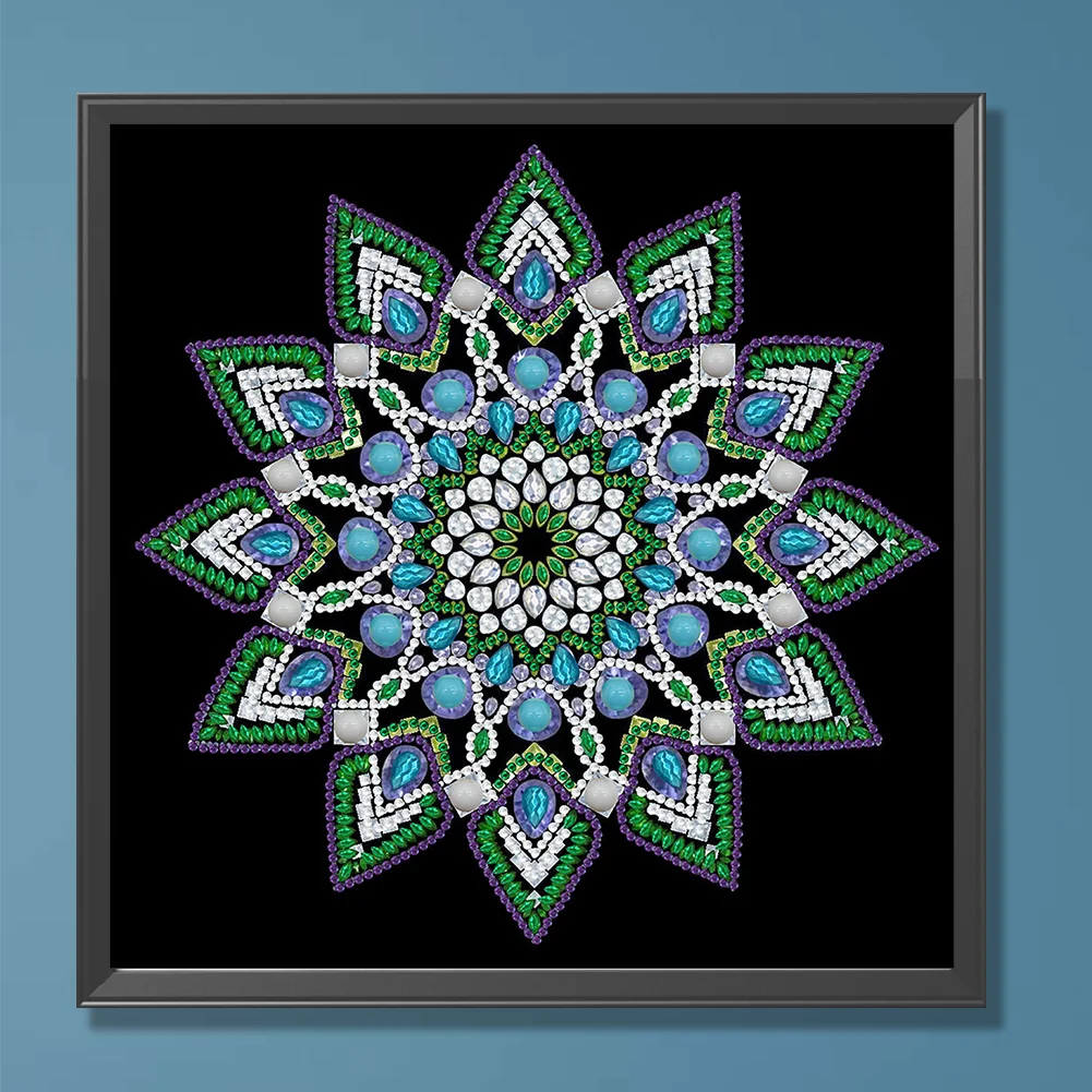 Diamond Painting - Partial Special Shaped Drill - Mandala(Canvas|30*30cm)