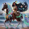 Princess Pocahontas Horse-11CT Stamped Cross Stitch 40*40cm tapestrymarket