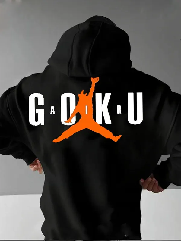 Men's Casual Dragon Ball GOKU Slam Dunk Hoodie