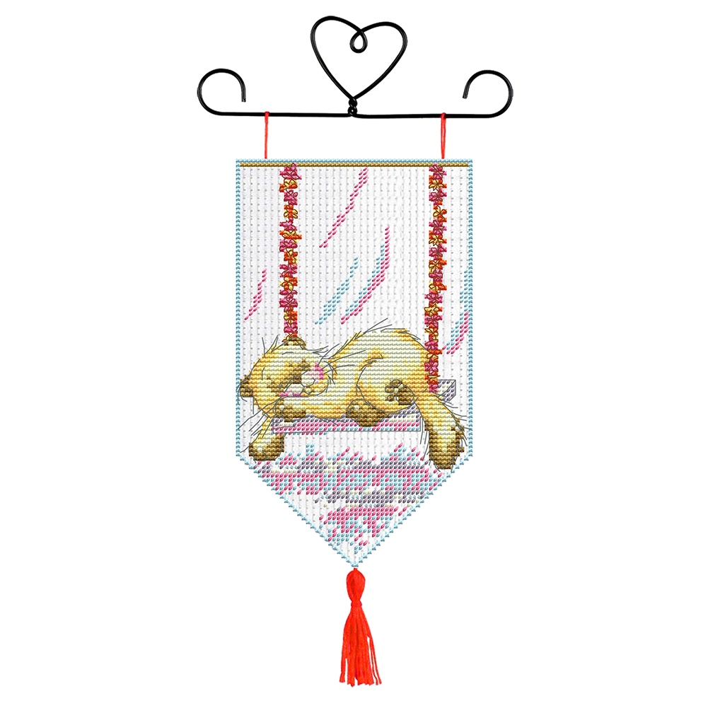 

Cat - Door Decoration Cross Stitch - 23*33CM, 501 Original