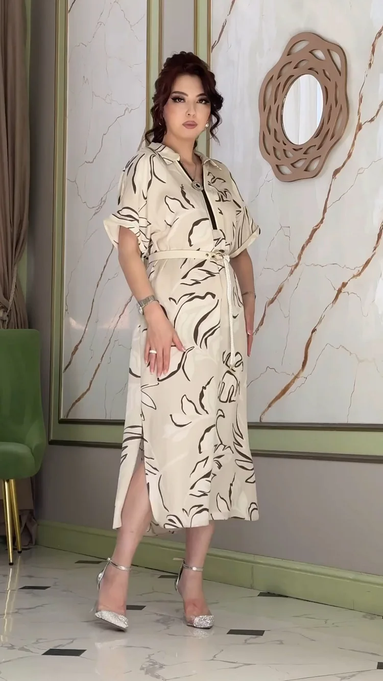Printed Strappy Dress
