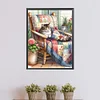Diamond Painting-DIY Full Round Drill Cat(40*50CM)