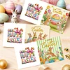 12PCS Diamond Painting Retro Easter Greeting Card Kit for Birthdays Thanksgiving & Special Occasion