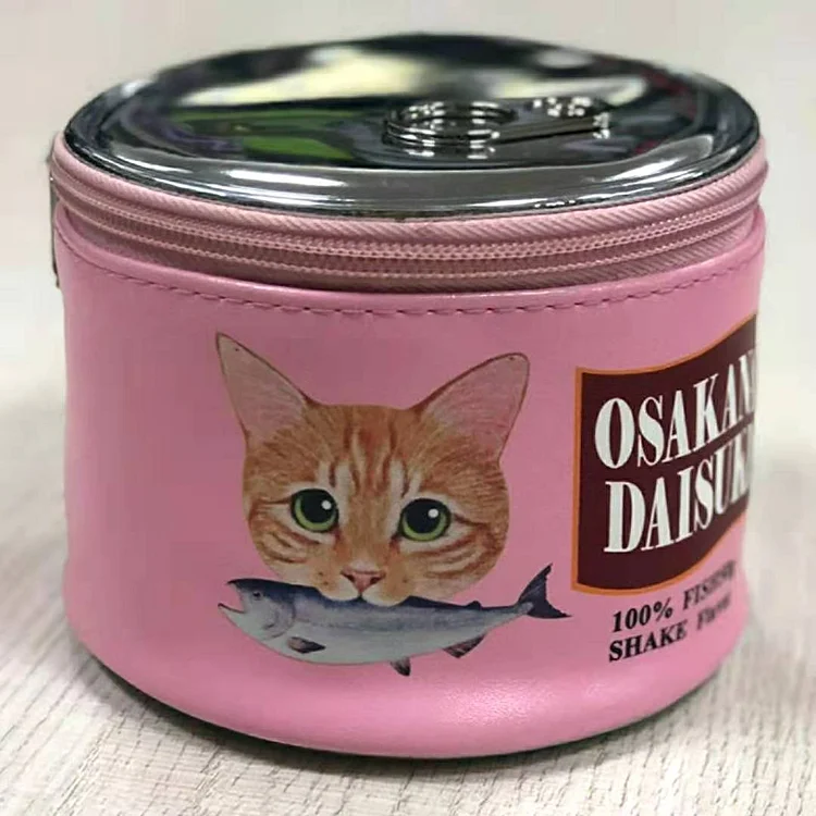 Kawaii Cat Leather Cosmetic Bag