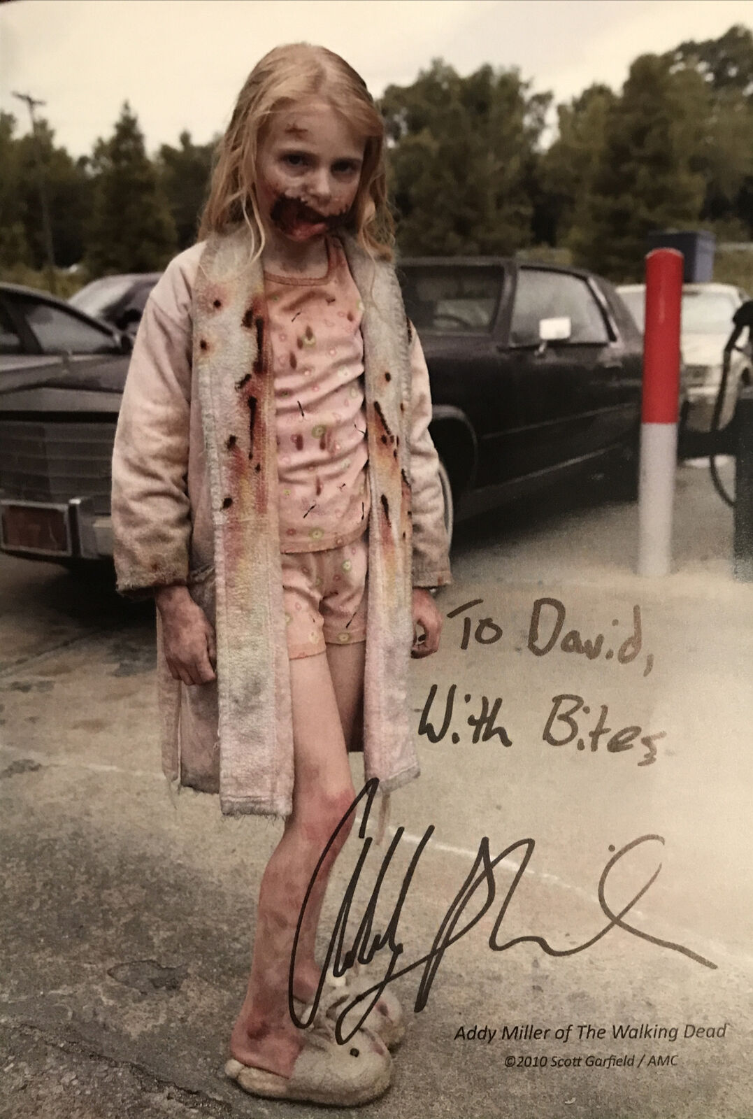 Addy Miller The Walking Dead Hand Signed /Autographed 8x10 Photo Poster painting with Bonus