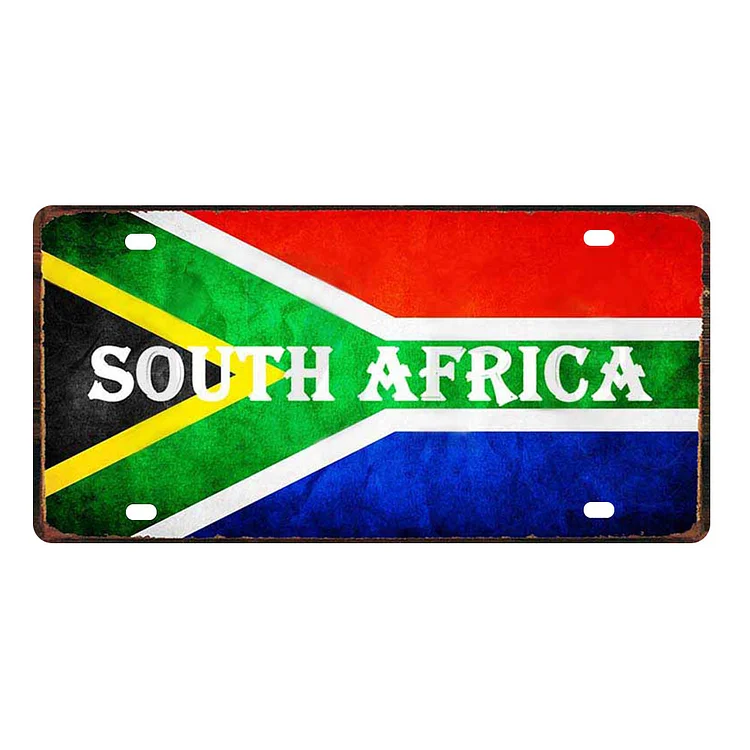 Afrique du Sud - permis de plaque d’immatriculation de voiture ancienne - 5.9x11.8inch