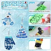 9 Pairs Christmas Trees Snowmen Double Sided Dangle Drop Diamond Art Earring Kit