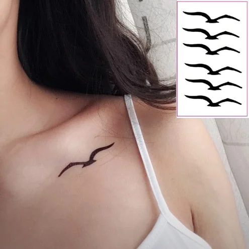 Waterproof Temporary Tattoo Sticker fly birds mermaid owl deer mandala tatto stickers flash tatoo fake tattoos for women girl 4
