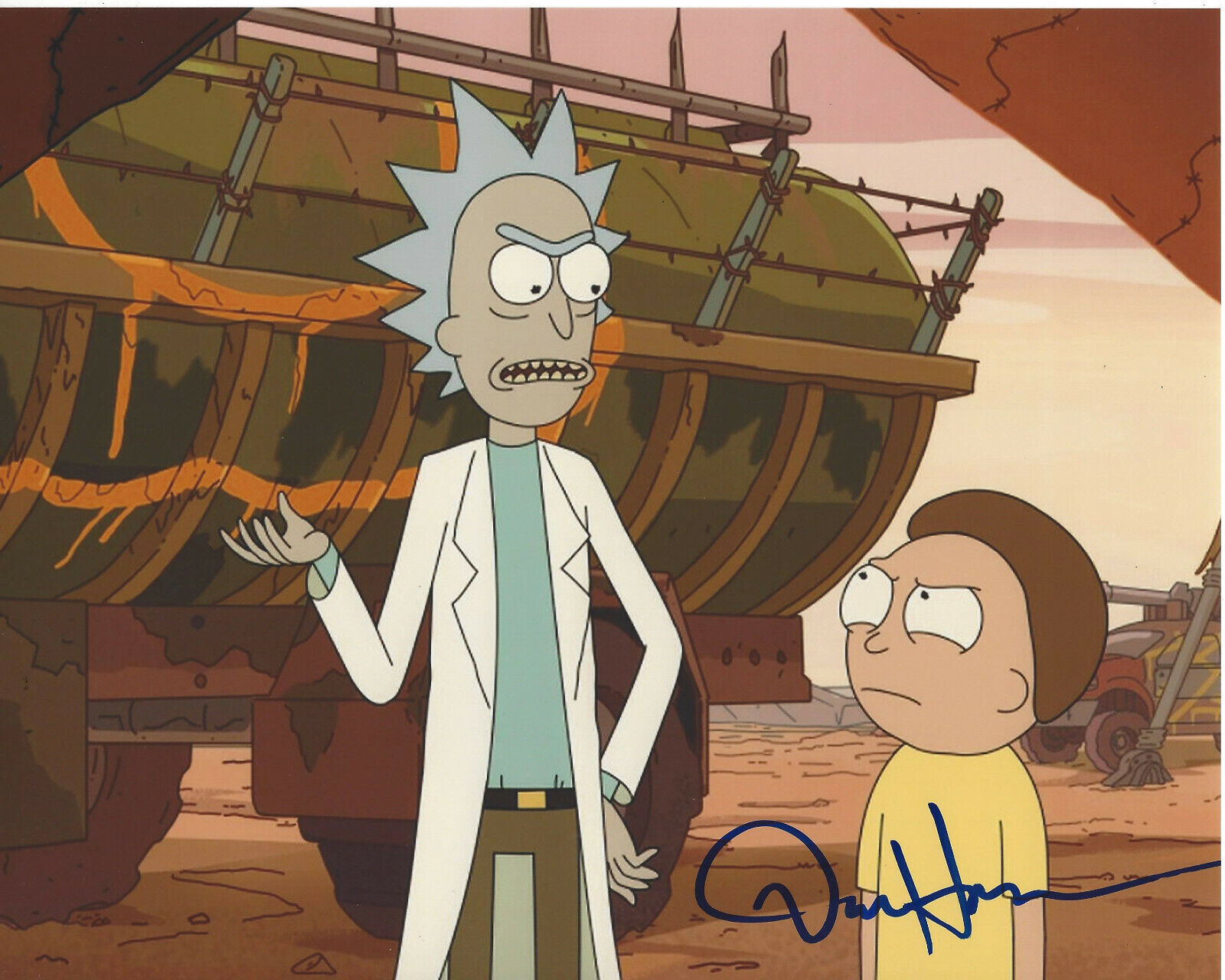 DAN HARMON - RICK AND MORTY CREATOR - SIGNED AUTHENTIC 8X10 Photo Poster painting L w/COA PROOF