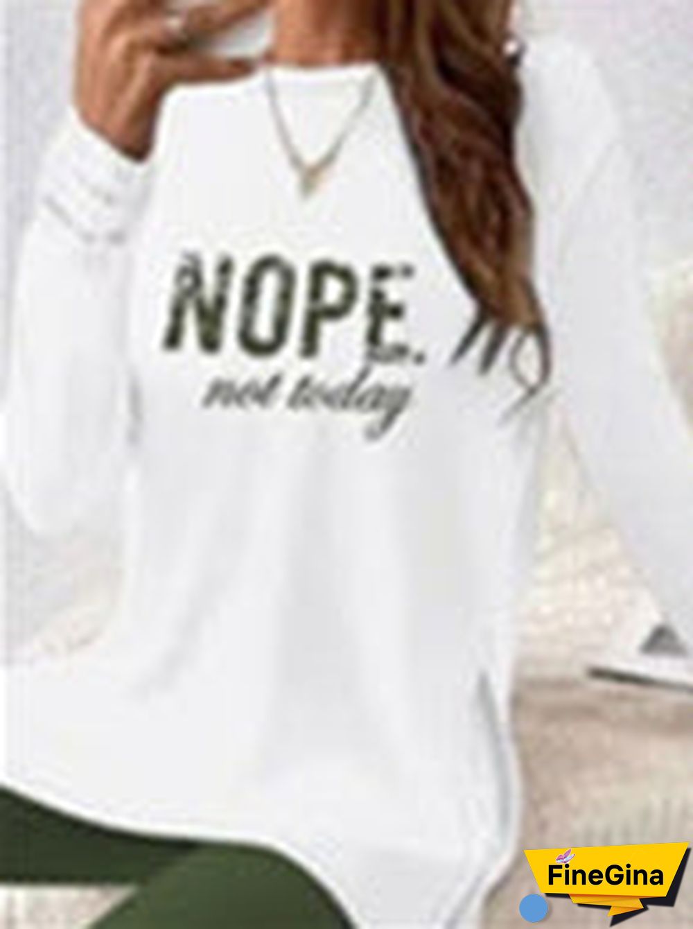 Women Casual Long Sleeve Round Neck Graphic Two-Piece Set