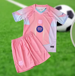 2025/2026 Barcelona Concept Pink Football Shirt 1:1 Thai Quality Kids Size