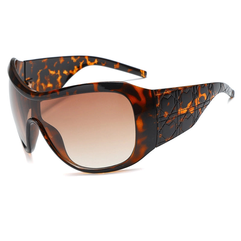 Retro Punk Solid Color Ac Square Full Frame Glasses