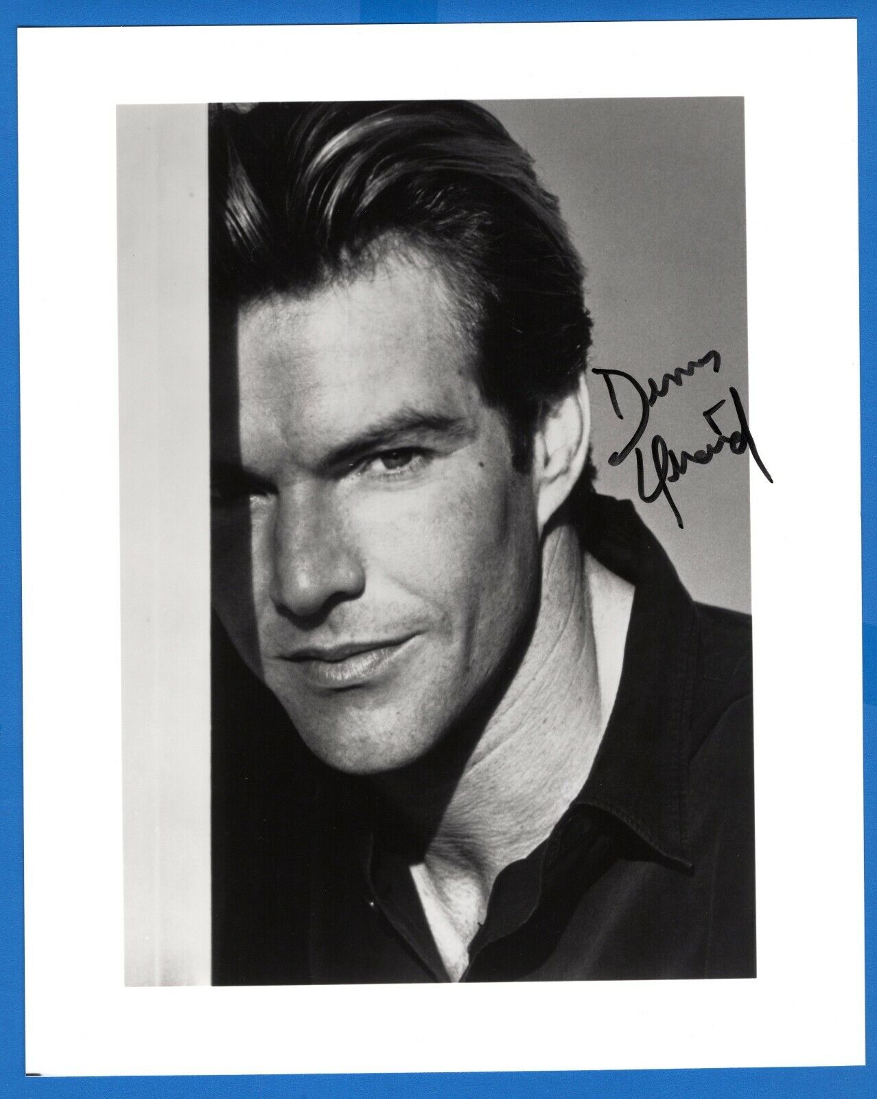 Dennis Quaid Actor Hand Signed Autograph 8x10 Photo Poster painting