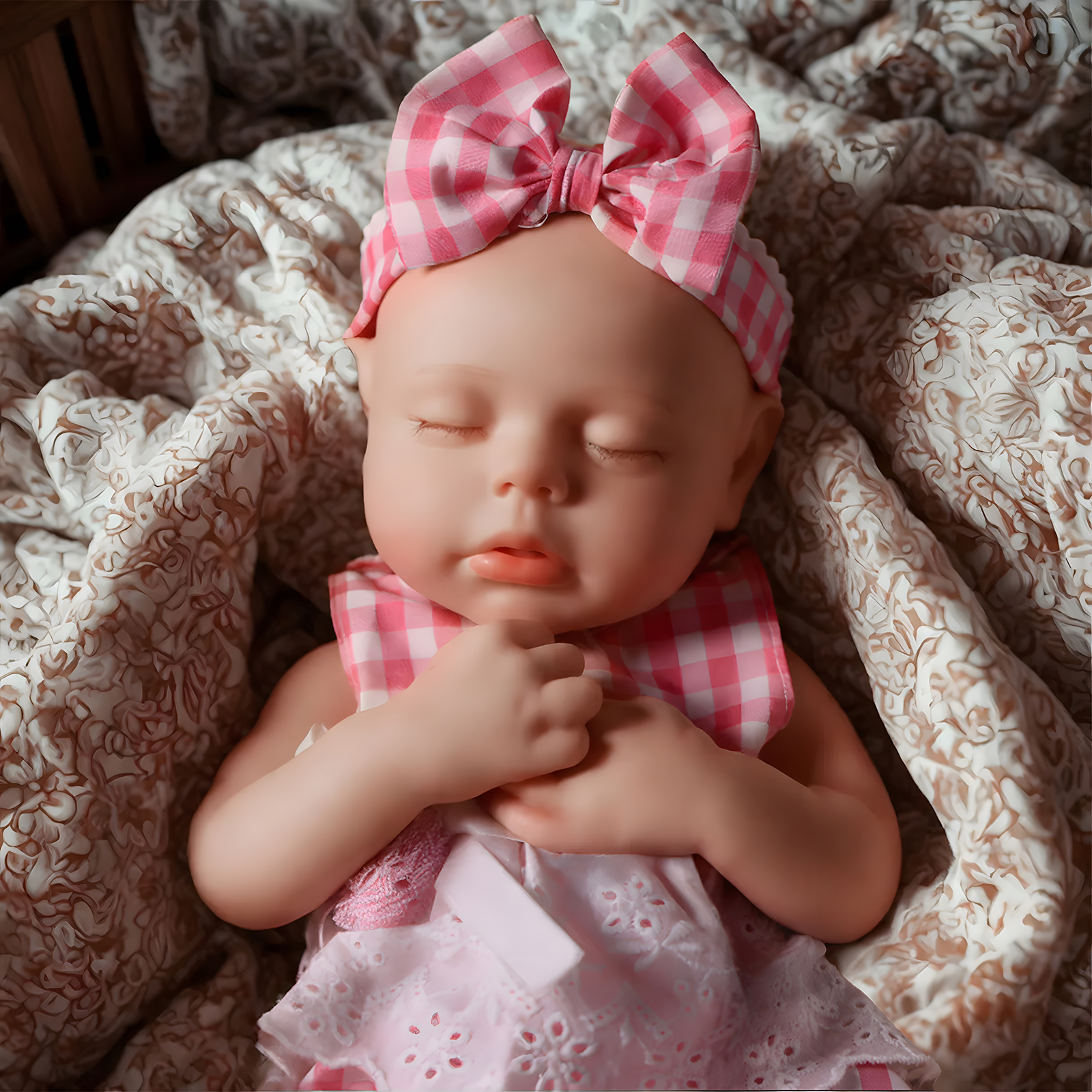 Babeside Lucy 12”/16'' Realistic Silicone Sleeping Baby Little Infant Girl Physical and Mental Accompaniment