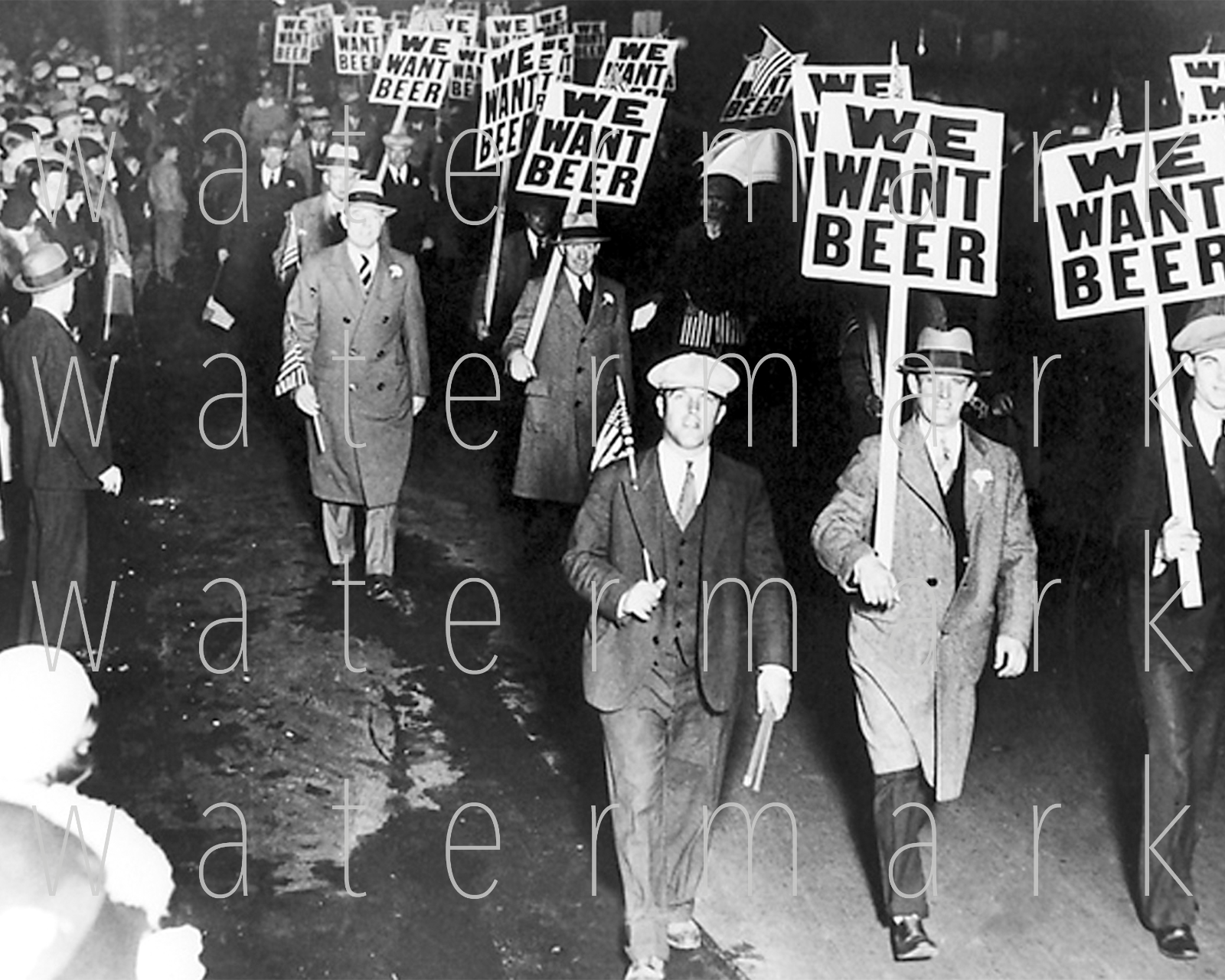 Prohibition We Want Beer 1920's 8X10 inch Photo Poster painting picture poster wall art RP