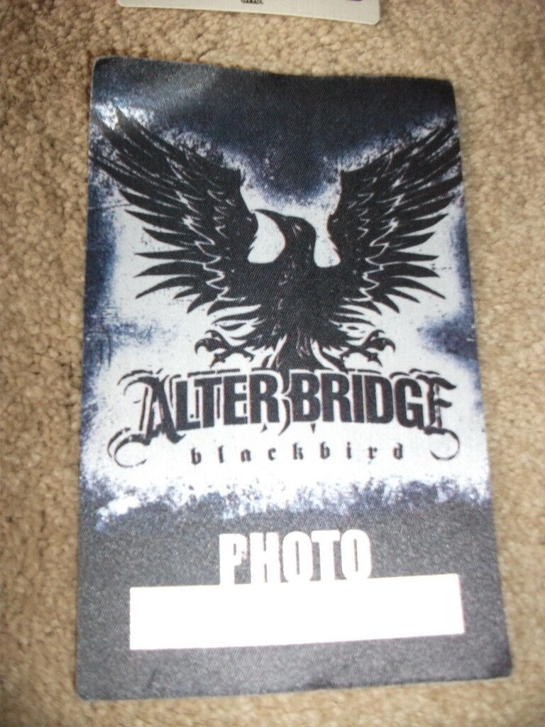 Alter Bridge Blackbird Photo Poster painting Tour Backstage Concert Pass