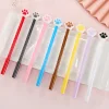 20PCS Cat Paws 0.5mm Blue Black Gel Pen School Opens Season Student Office Cute Stationery