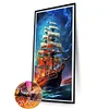 Diamond Painting-DIY Full Round Drill Large Sailboat(80*40 CM)