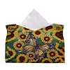 Sunflower Butterfly DIY PULeather Diamond Painting Tissue Box for Adults Beginners Gem Art Painting Napkin Holder for Living Room Bedroom Bathroom Table Decor