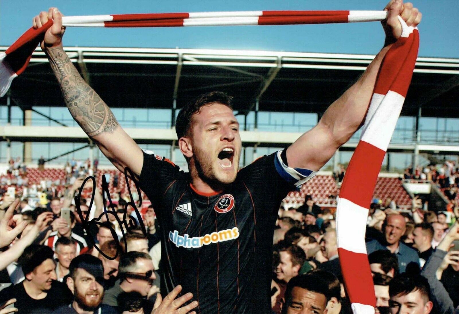 Billy SHARP Sheffield United Signed Autograph 12x8 Photo Poster painting C AFTAL COA Sheff Utd