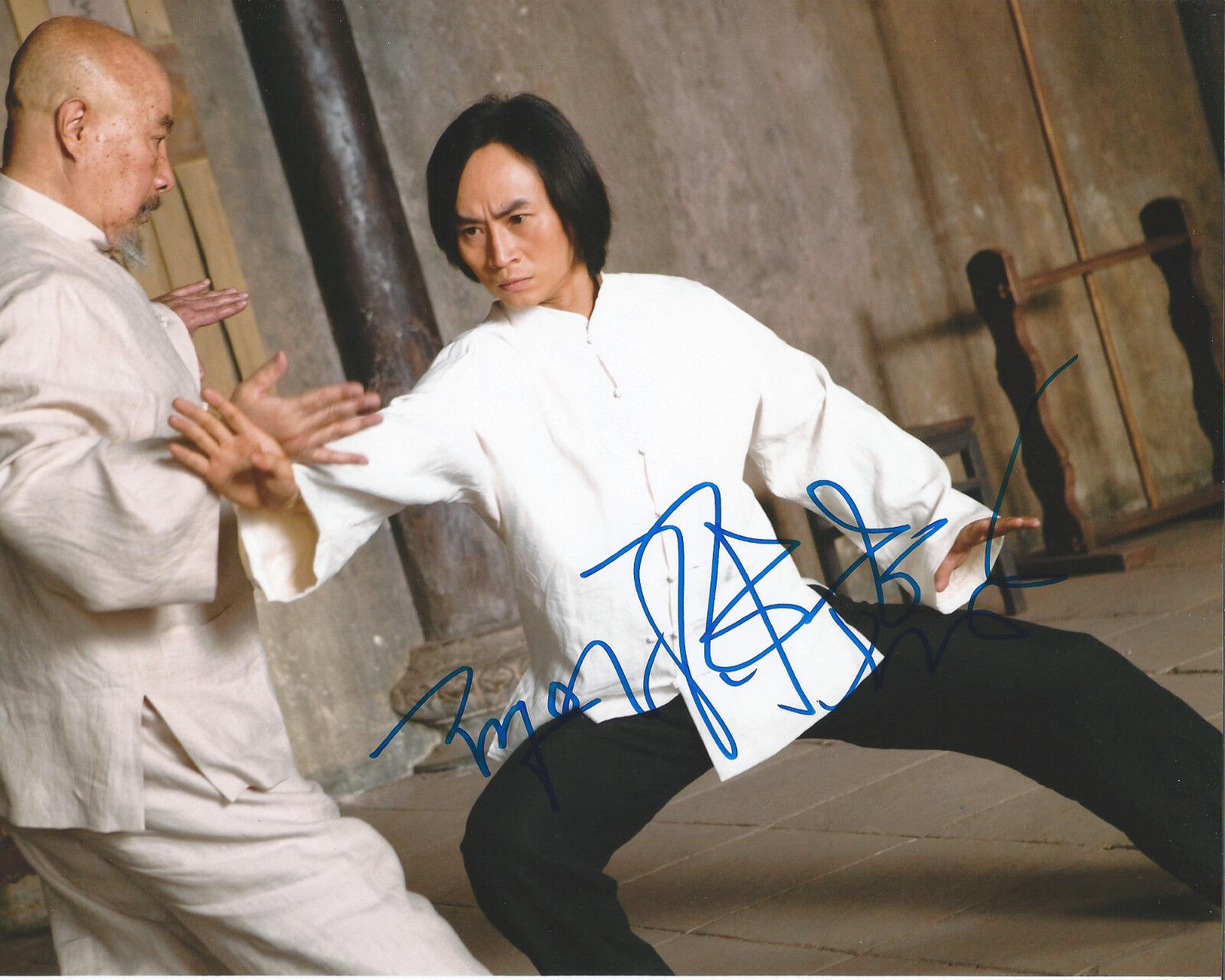 ACTOR TIGER HU CHEN SIGNED MAN OF TAI CHI 8X10 Photo Poster painting W/COA THE MATRIX RELOADED