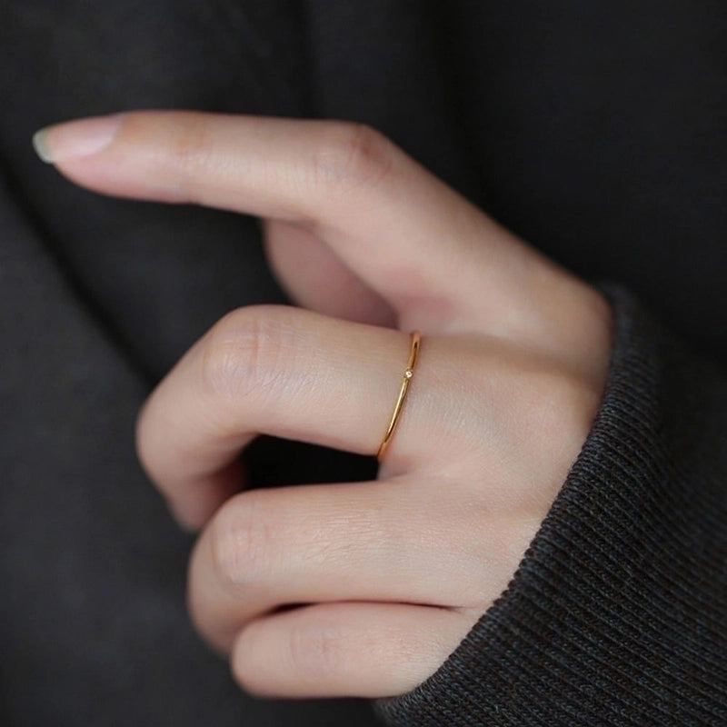 925 Sterling Silver Gem Bow Knot Rings