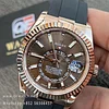 Rolex Sky-Dweller m336235-0002 Rose Gold Chocolate Dial Oysterflex Bracelet Super Clone