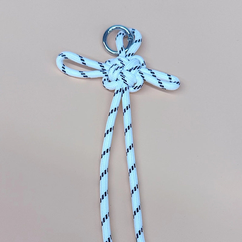Miu Series Chinese Knot Bag Pendant Lanyard Pendant Hand-Woven Pendant Mobile Phone Lanyard Keychain Ornament Gifts Gift