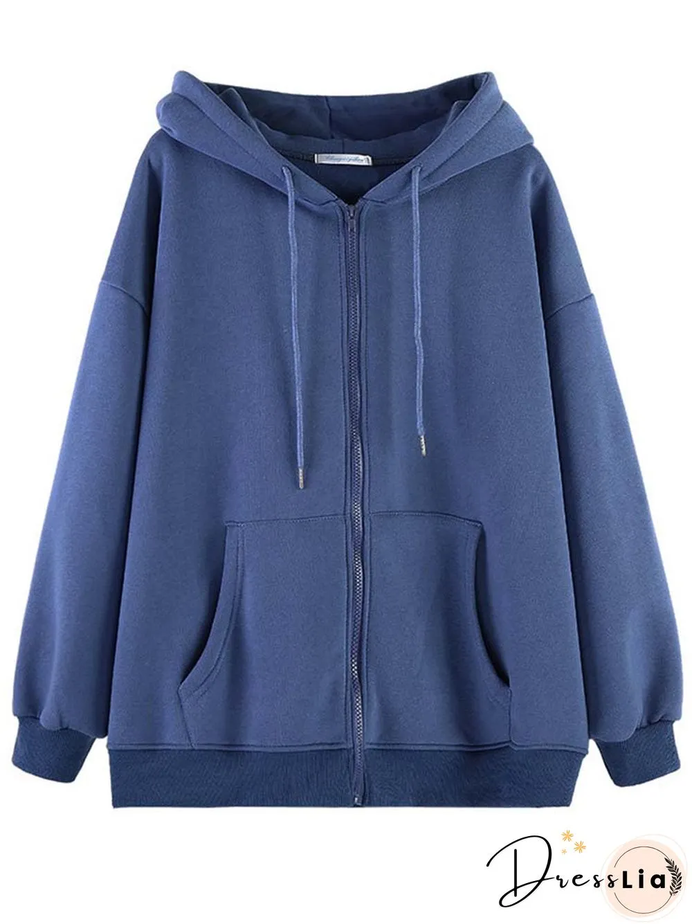 Women Hoodies Harajuku Korean Version Loose Sweatshirts Vintage Solid Color Long Sleeve