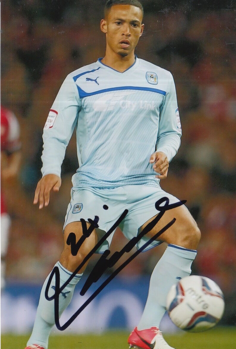 COVENTRY CITY HAND SIGNED JORDAN CLARKE 6X4 Photo Poster painting.