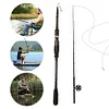 Telescopic Fishing Rod Carbon Fiber Small Short Sea Pole (Spinning Rod 1.8M)