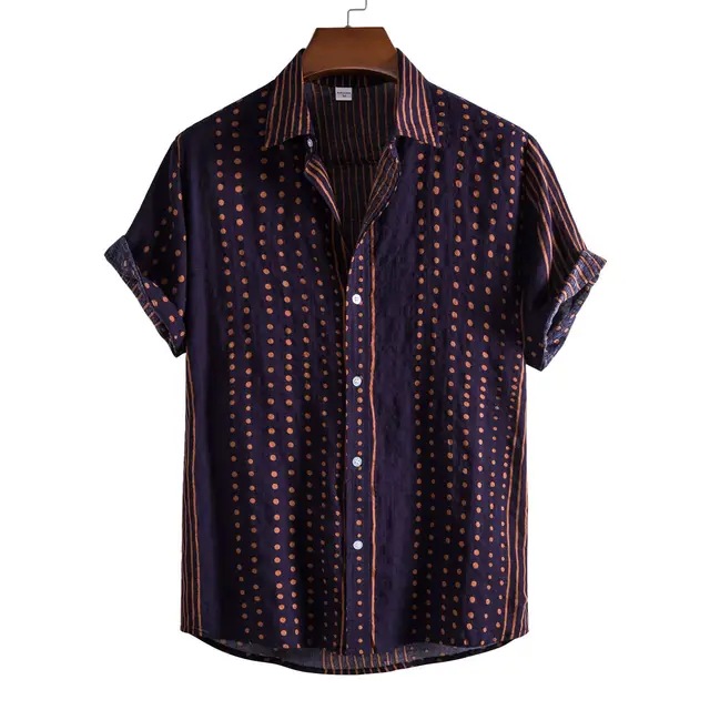 Geswet Hawaii Overs ize Shirts Cotton Men Designer Luxury T-Shirt Tiki T-Shirts Man shipping free Fashion Clothing Blouses social