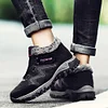 Women's Winter Thermal Villi Leather Platform Fashion High Top Boots