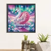 DIY Partial Special Shaped Drill Diamond Painting-Swan