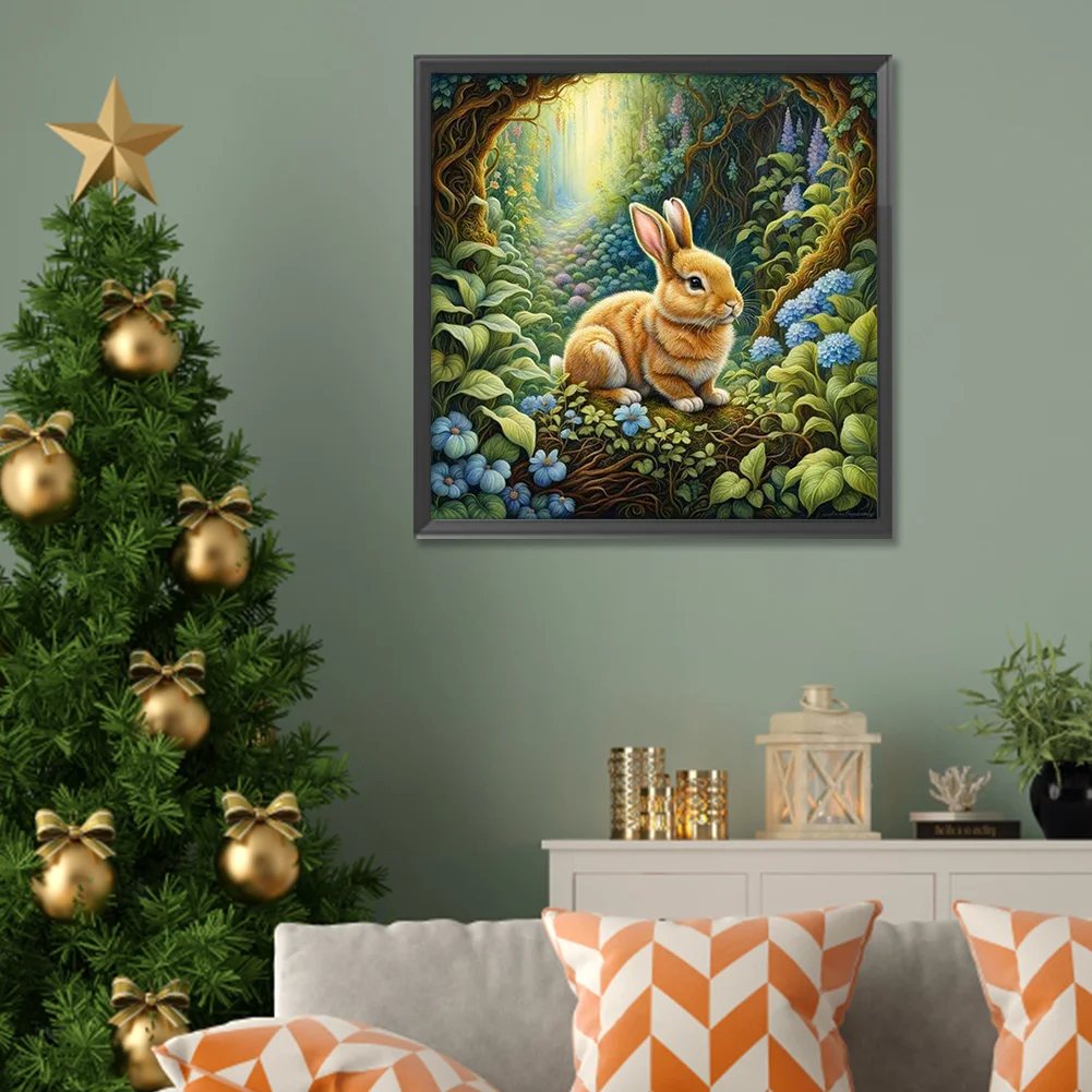 Diamond Painting - Full Round Drill - Rabbit(Canvas|30*30cm)