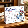 DIY 2027 Diamond Painting Calendar Art Kit Paper Desk Calendar Desktop Decoration Craft Kit
