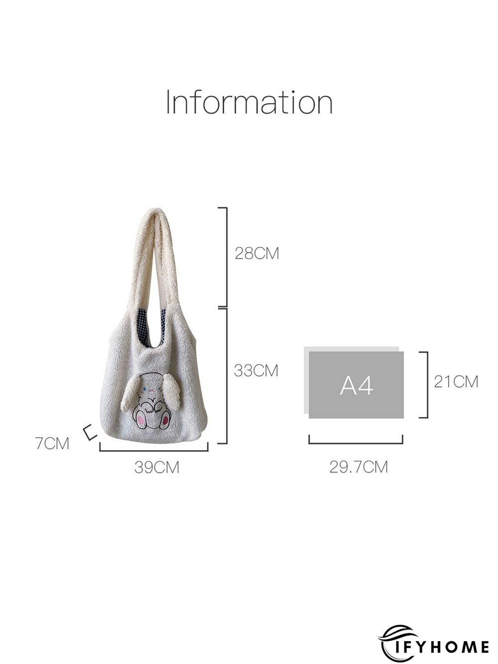 Plush New Year Cute Rabbit Shoulder Bag | IFYHOME