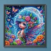 Schmetterlingsfee - speziell geformtes Diamantgemälde - 30*30cm