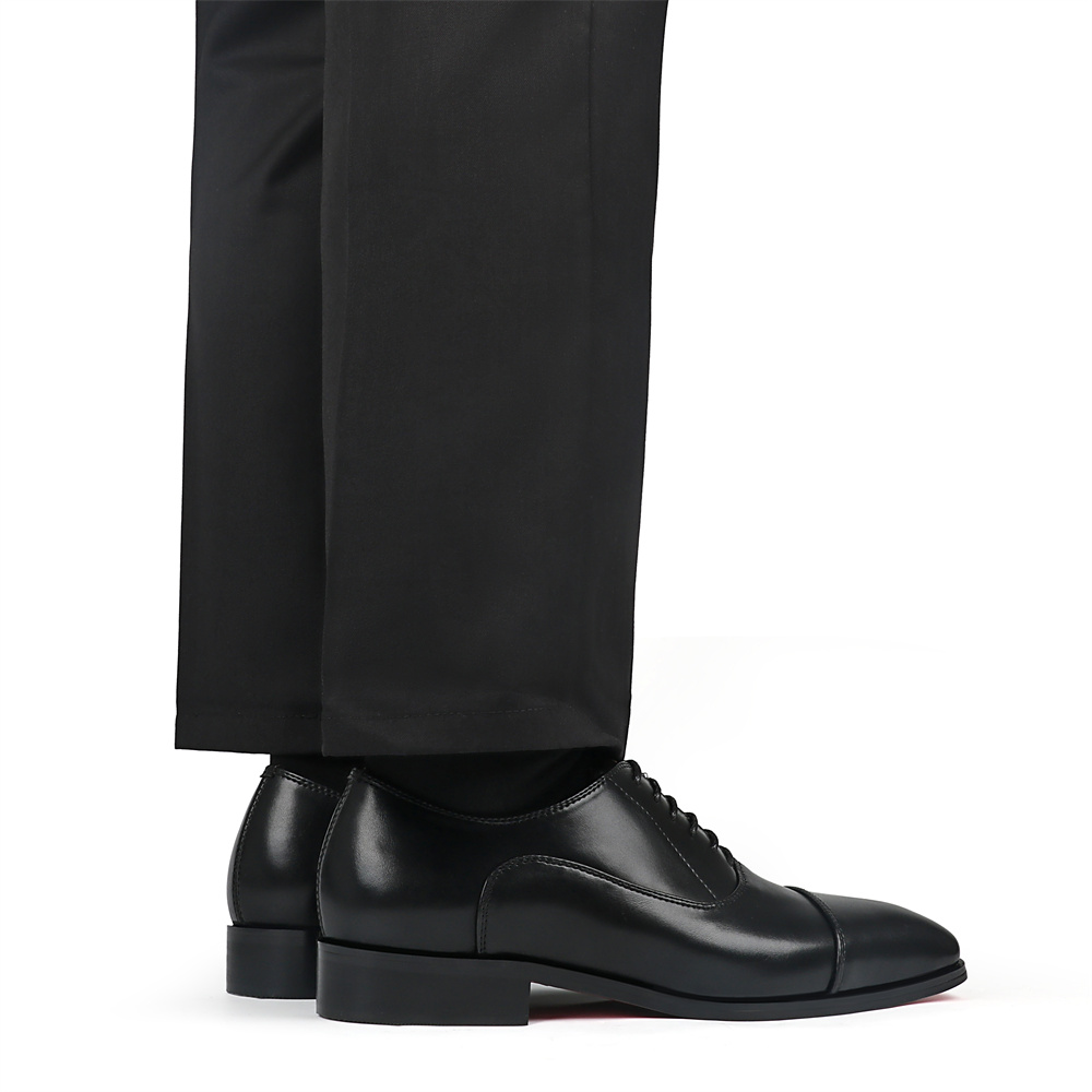 Merumote Gentleman's Oxford Shoes Red bottom Classic LaceUp Formal Party Shoes-MERUMOTE