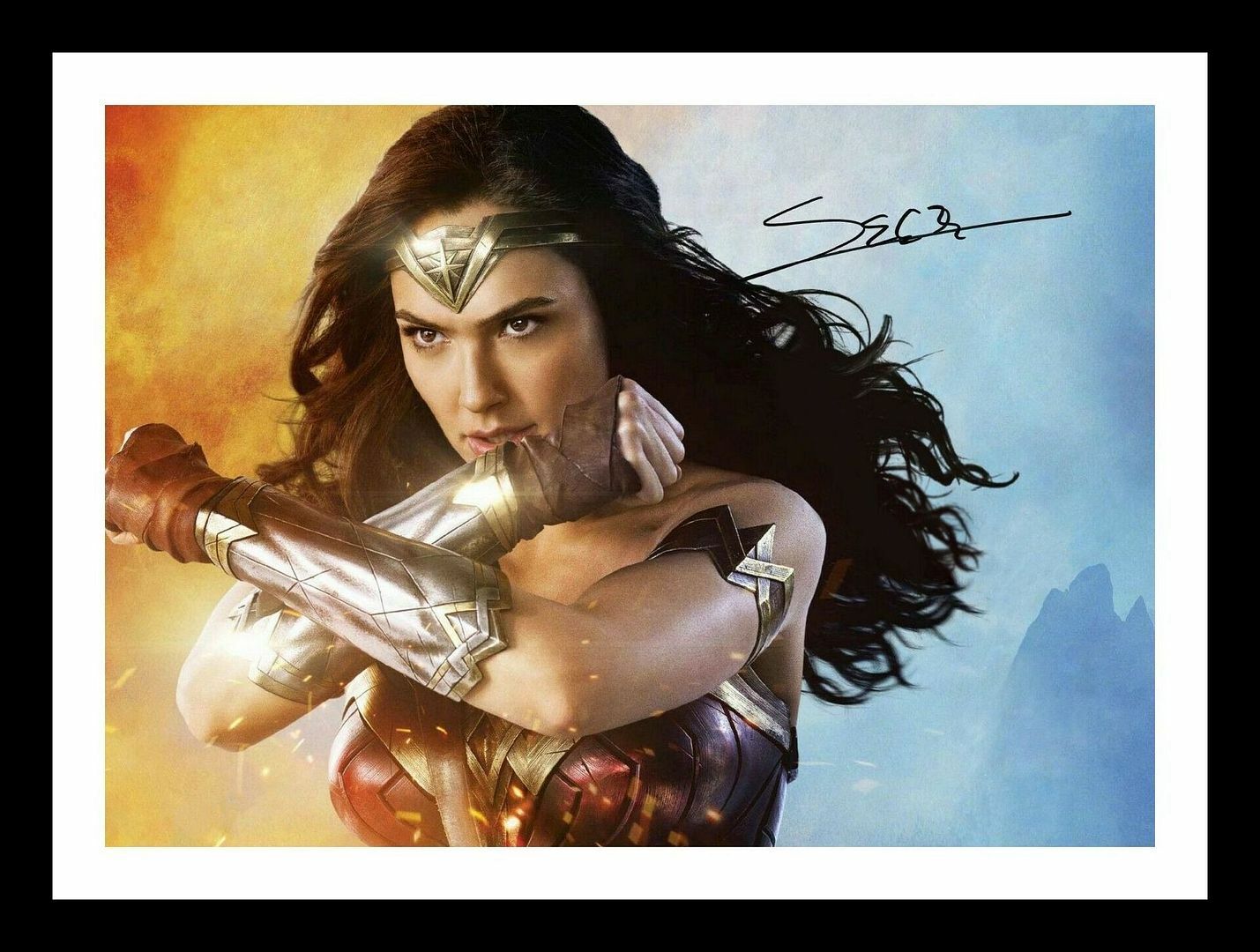 Gal Gadot - Wonder Woman Autograph Signed & Framed Photo Poster painting 3