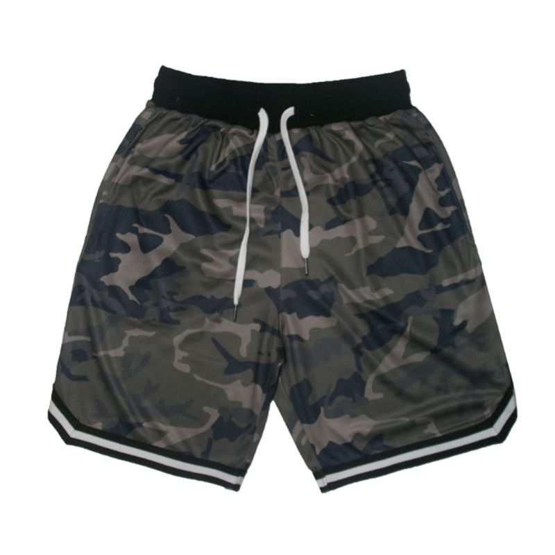 Mesh breathable running sports five-point shorts