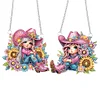 2 PCS Cowboy Girl - 5D DIY Pendant
