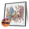 Oiseau bleu poudre-peinture diamant en forme sp&eacute;ciale-30*30cm
