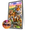 (40*70cm)Tiger - Full Round Drill Diamond Painting