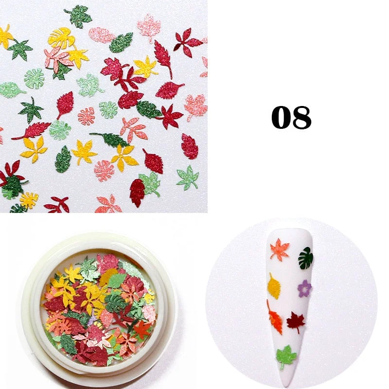 Nail Supplies Flowers and Animals Mixed Wood Pulp Paper Nail Jewelry Accessories Skills 3d Nail Art Decoration 2021 Summer New