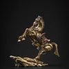 Movable magnetic metal minifigure decoration for living room and entryway, horse figurine assembly model