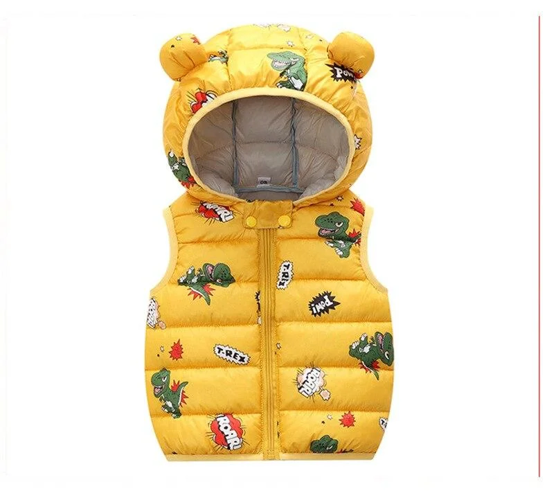 Children Solid Color Coat Boys Trendy Cotton Clothes Girls Fashion Hooded Outerwear Kids Casual Warm Jacket Kids Winter Clothes