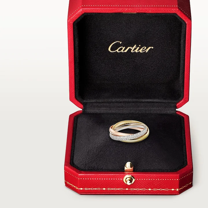 6 photos, ring from the "Trinity" collection, small size model