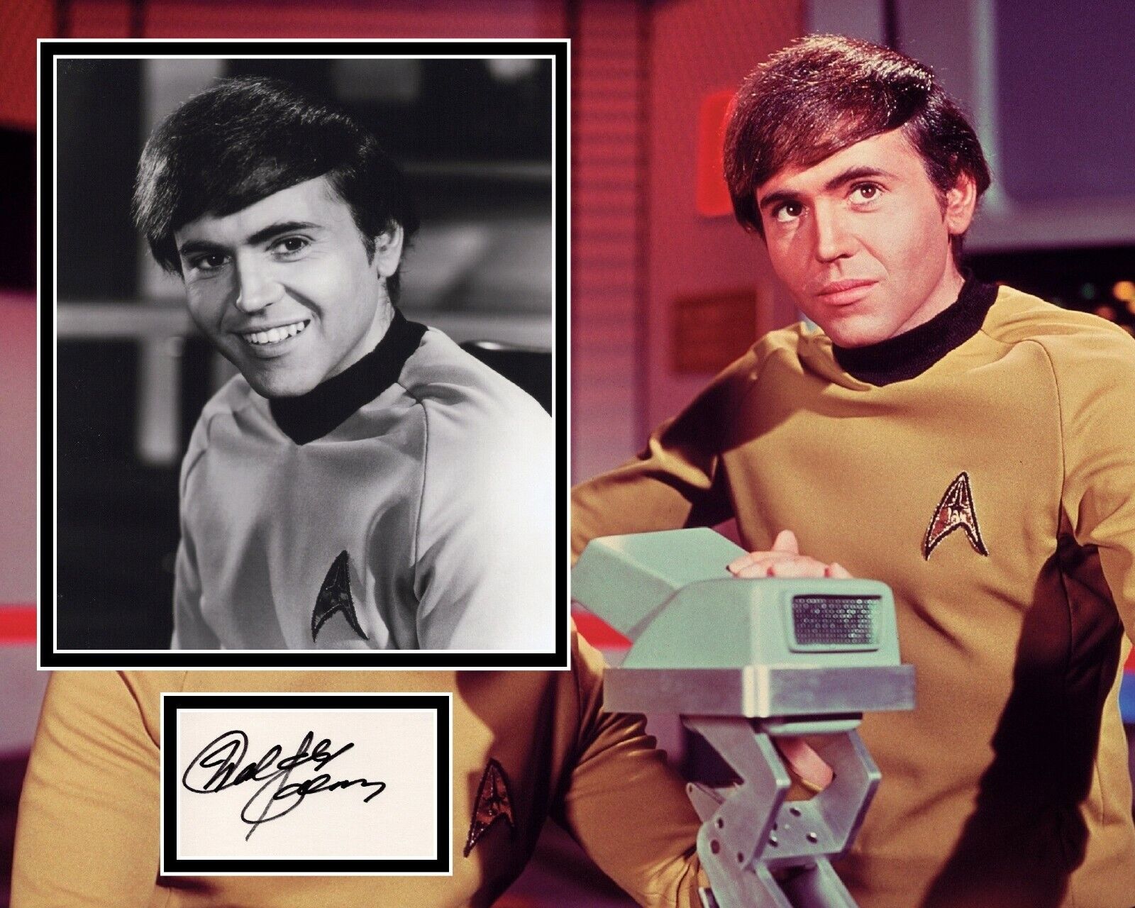 WALTER KOENIG SIGNED STAR TREK Photo Poster painting MOUNT UACC REG 242