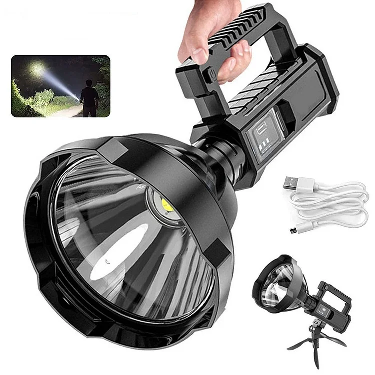 Rechargeable Handheld Spotlight Flashlight 90000 High Lumens